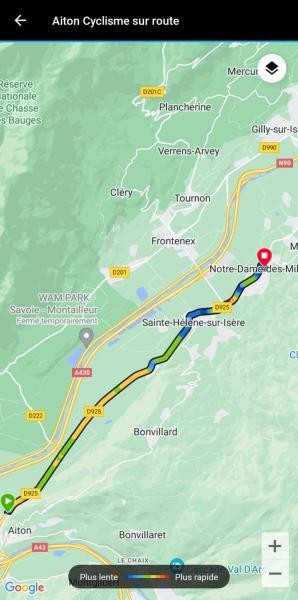 Parcours CLM équipe Aiton 2023 